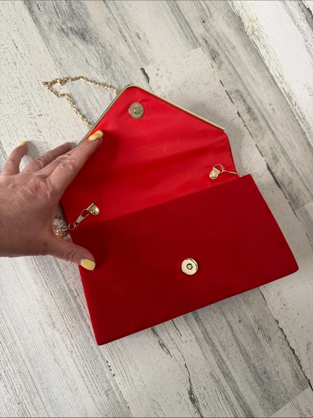 Red‎ & Gold Clutch Purse